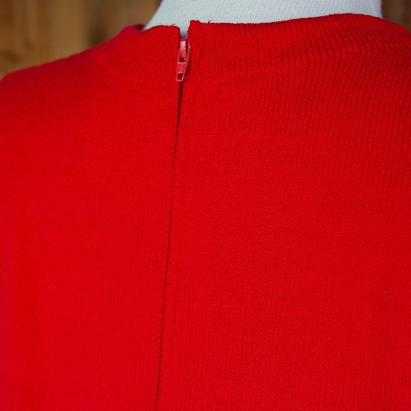Vintage St. John Sport By Marie Gray RED Knitted Short Sleeve Top Woman's L - Picture 11 of 16